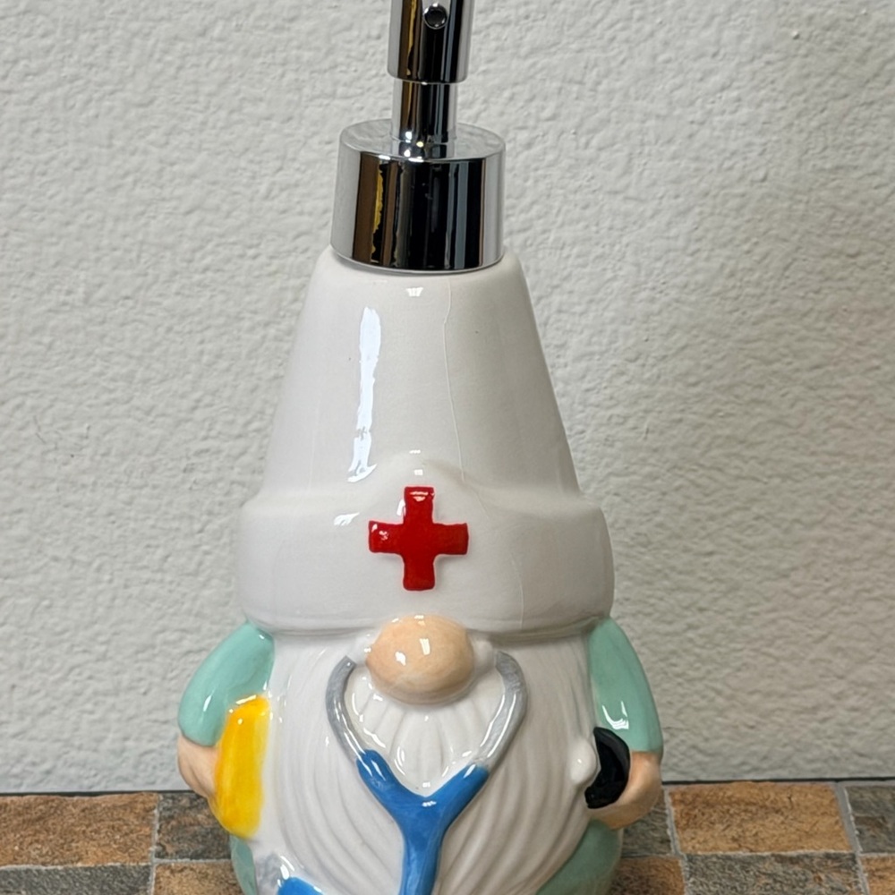 Nurse Gnome Soap Dispenser